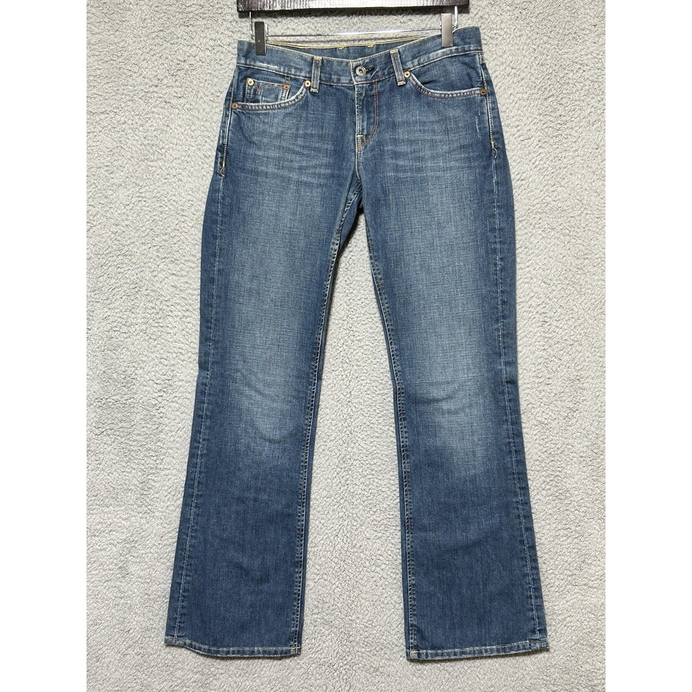 Lucky Brand Womens "Socialite Jean" 6/28 (30 X 32) Med Wash Soft Distressed